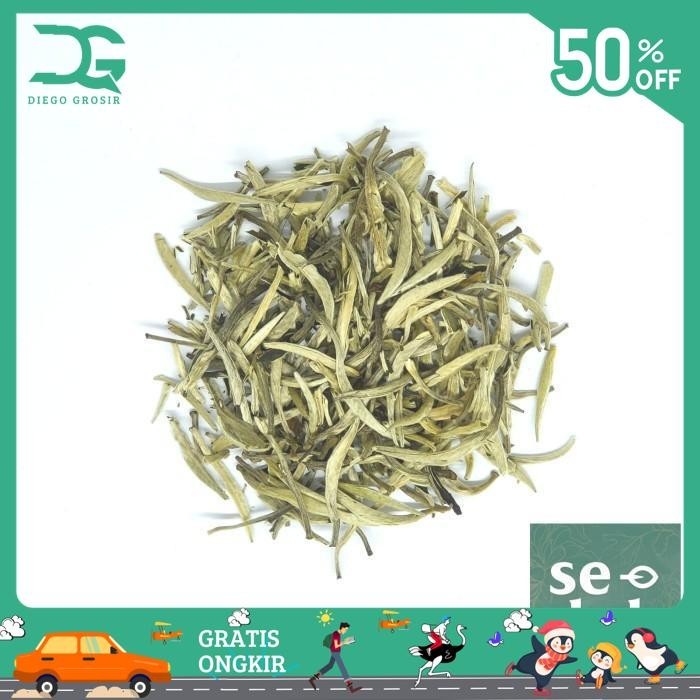 

SILVER NEEDLE WHITE TEA / TEH PUTIH 250 GRAM GRATIS ONGKIR