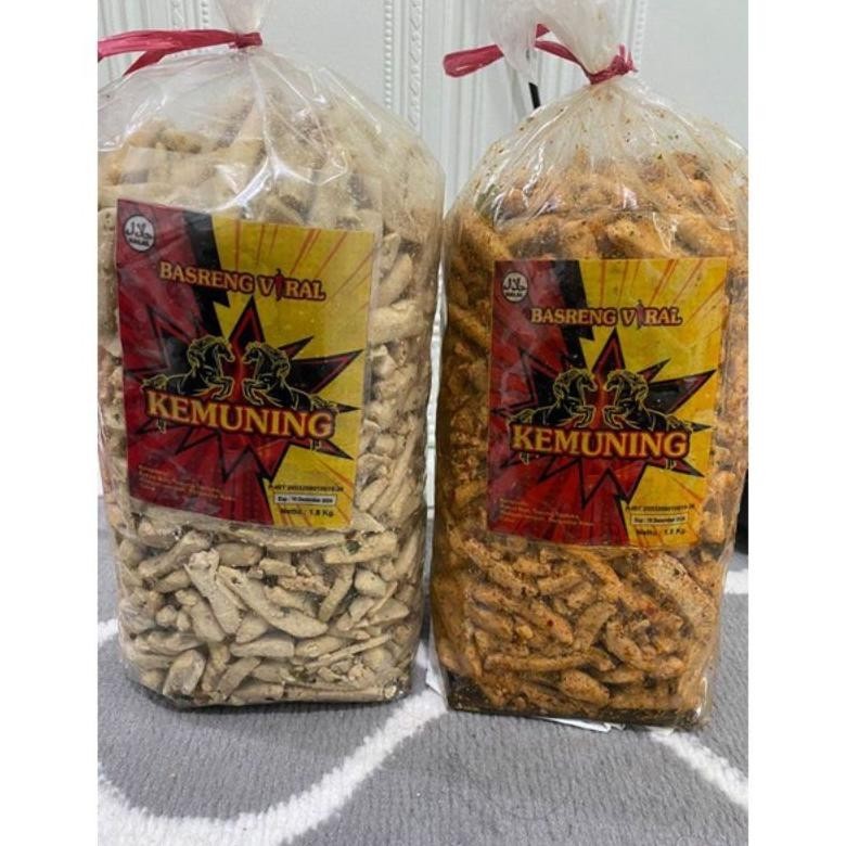 

Oy58 ( 1 ball isi 1.8 kg) Basreng Kemuning Pedas Daun Jeruk Ball isi 1.8 kg/ Basreng Viral Enak Viral