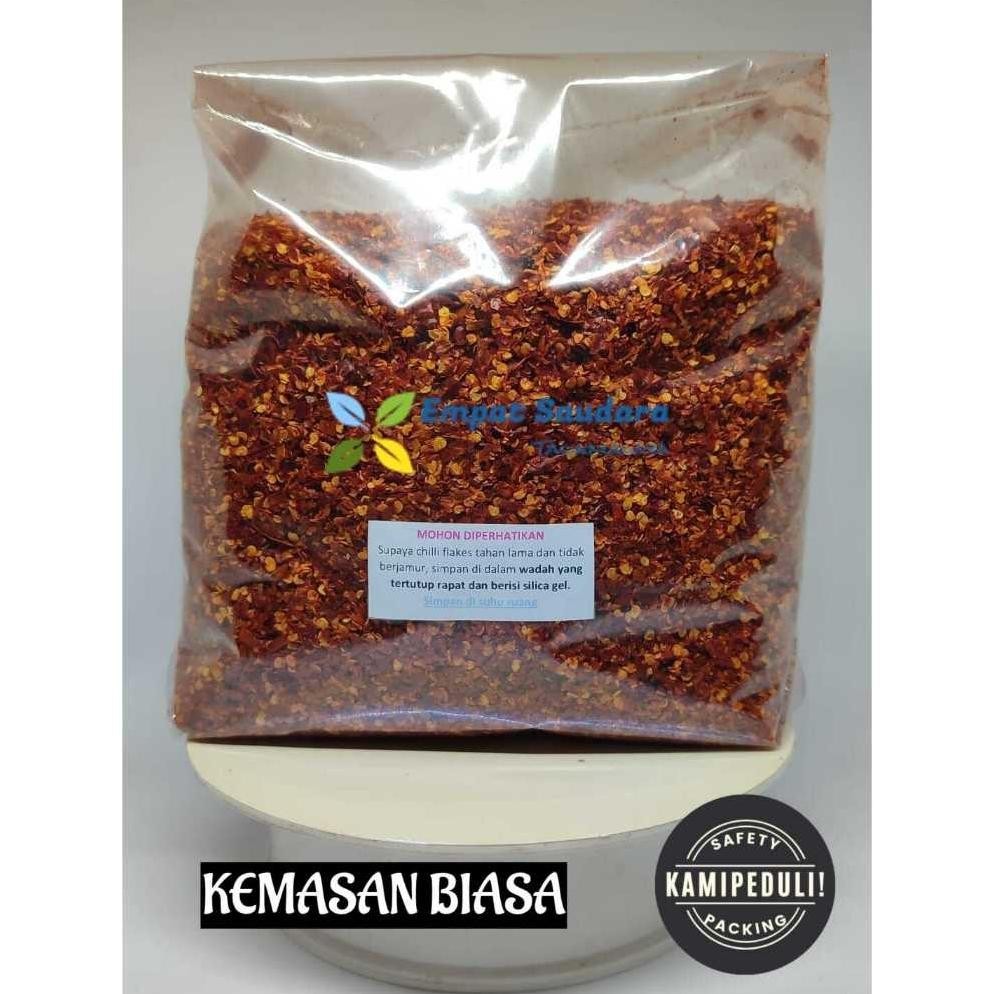 

gfd-6 (CHILLI FLAKES) CABE SERPIHAN SANGAT PEDAS KEMASAN 1 KG Viral
