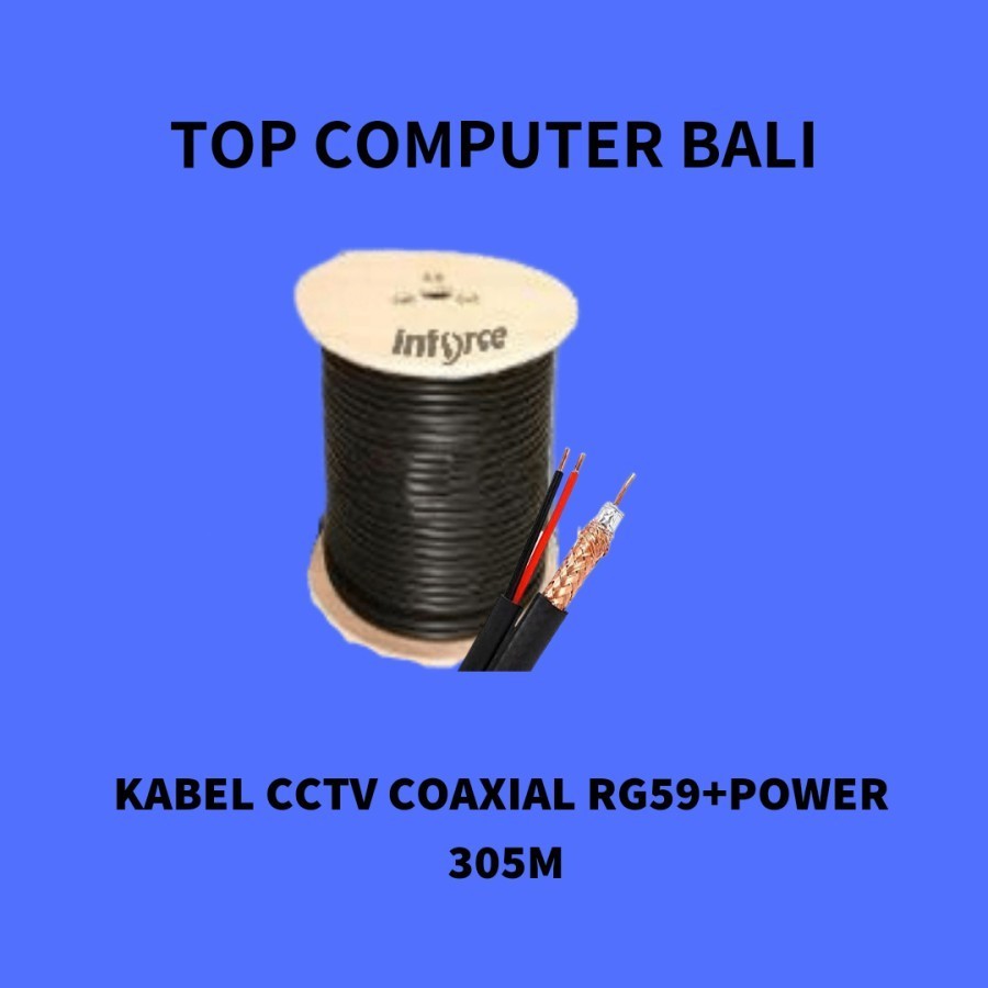KABEL CCTV COAXIAL RG59+POWER / KABEL RG 59 305M