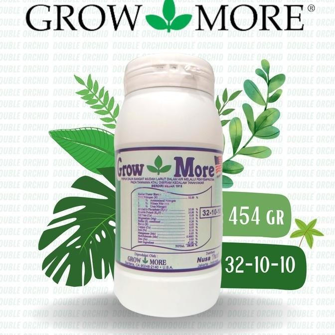 Pupuk NPK GrowMore Daun 32 10 10 dan Bunga 10 55 10 Pupuk Growth More KS