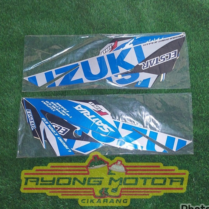 Striping Suzuki Satria Fu Fi 2022/2023 Silver Biru Original