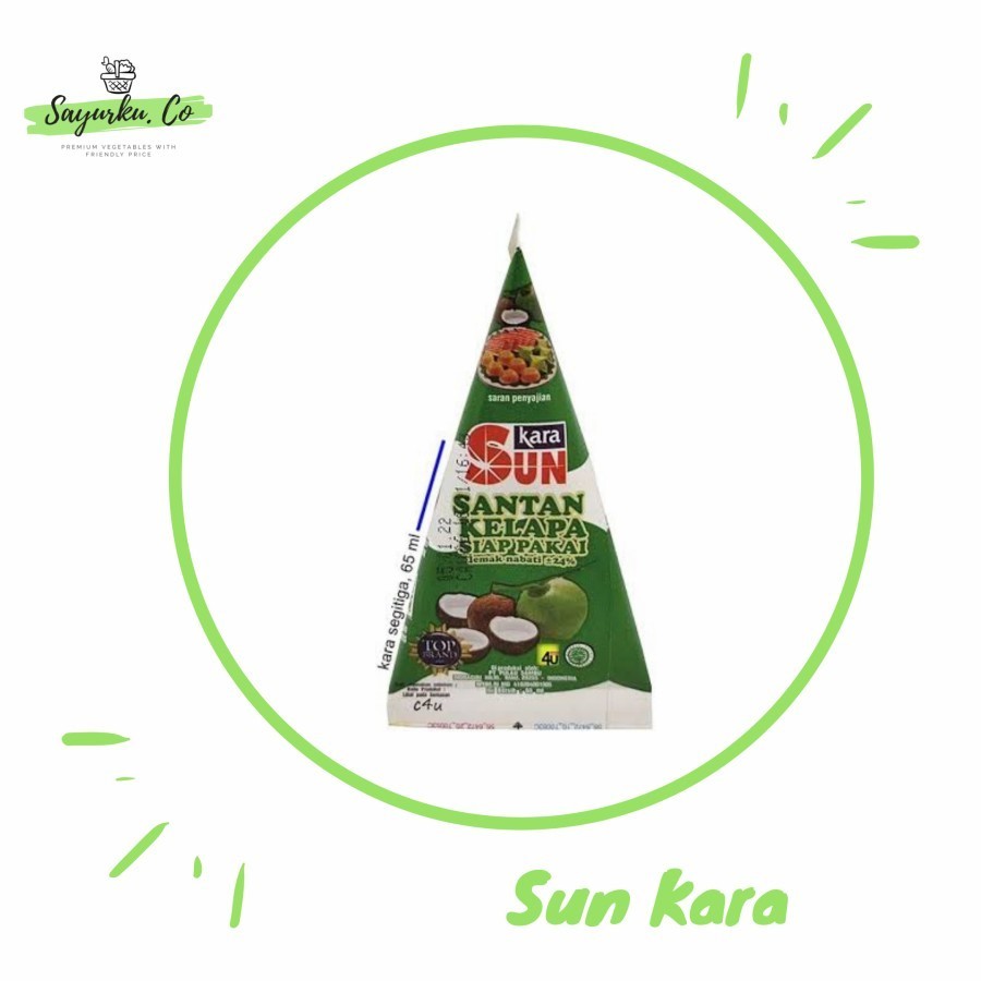 

Sun Kara 65ml/ Santan Kara siap pakai