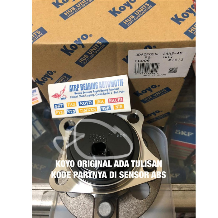 BEARING RODA BELAKANG YARIS 2006-2013 SENSOR ABS KOYO ORIGINAL