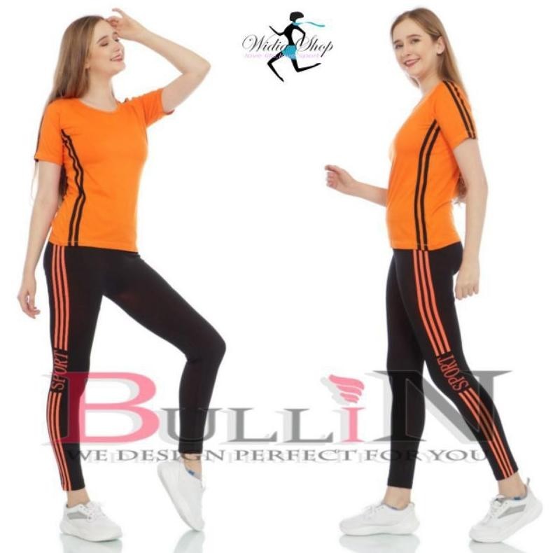 setelan aerobik /setelan baju senam wanita | Bullin