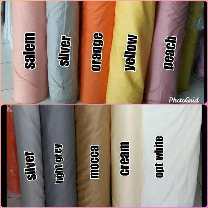 Kain Bahan Sprei Meteran Katun Jepang Polos