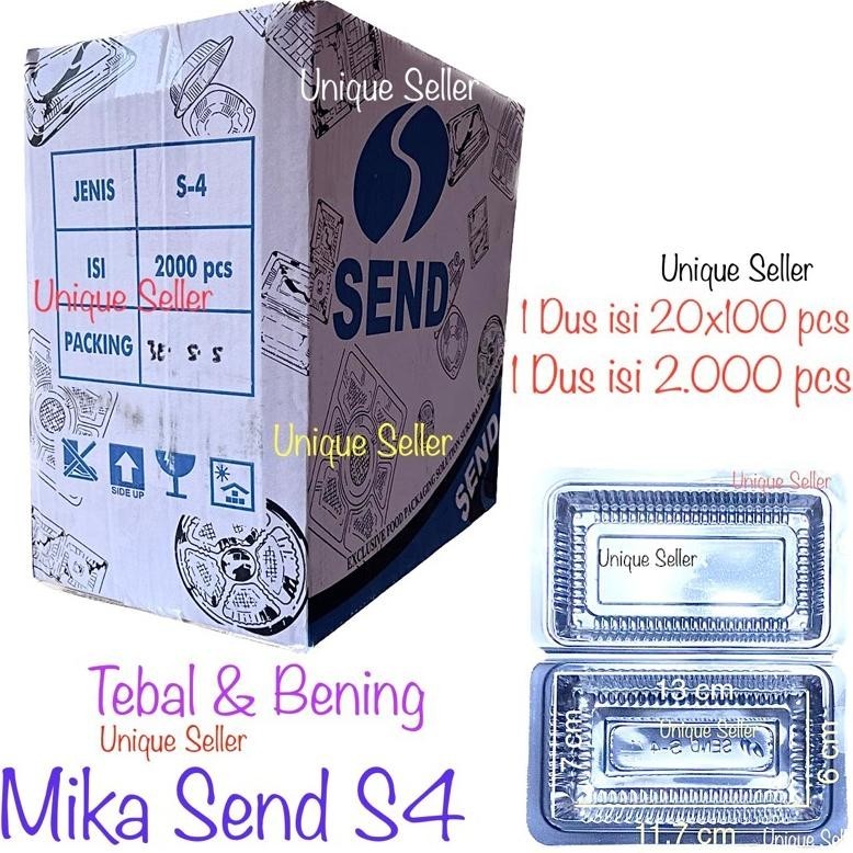 [PROMO] [1 Dus] Mika Send 4T S4 S-4 isi 2.000 pcs / Mika Send S4 / Mika 4T 4A / Mika Kue Roti Jajan 
