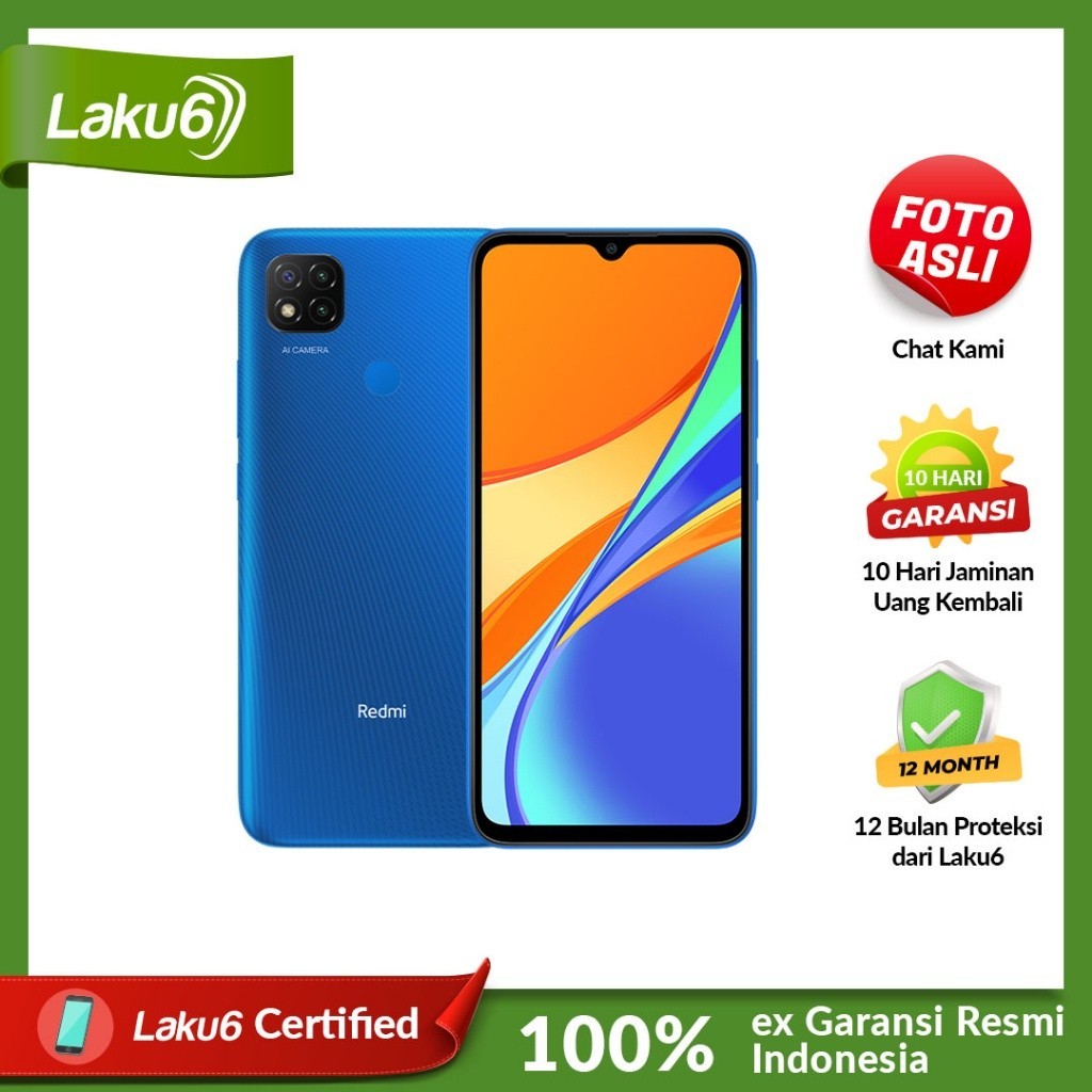 Xiaomi Redmi 9c 4GB/64GB Bekas Resmi Indo