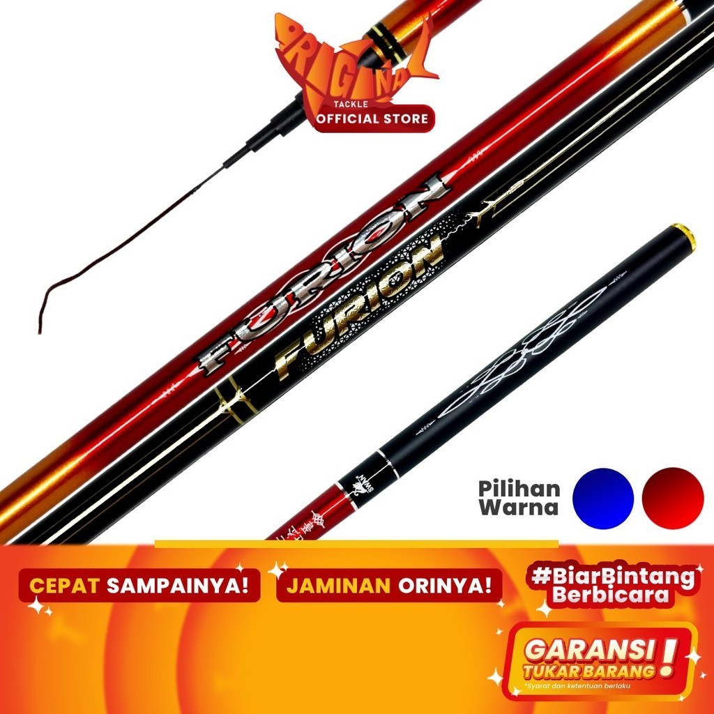 Joran Pancing Pole Tegek Swan Furion Strong Carbon 360cm 450cm 540cm