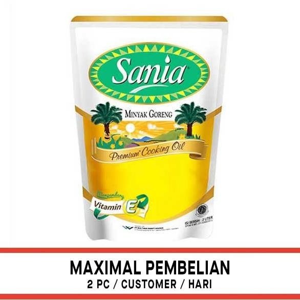 

BIG SALE SANIA COOKING OIL REFILL 2 LITER - MINYAK GORENG !!!!!