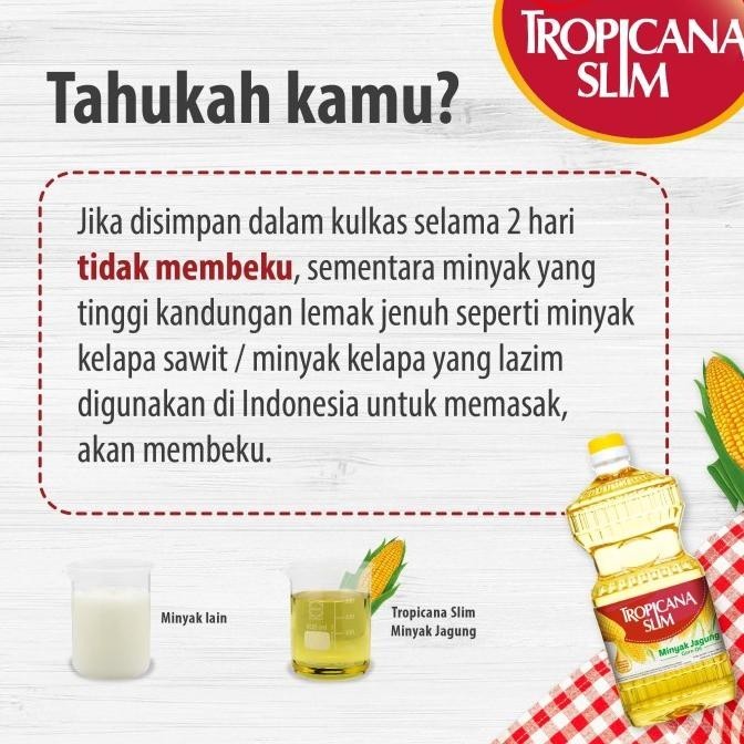 

TERBARU HARGA SPESIAL - TROPICANA SLIM MINYAK JAGUNG 1000ML (POUCH) !!!!!