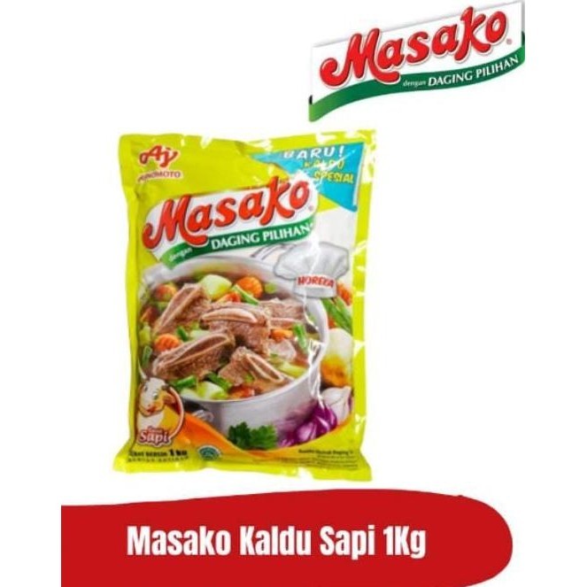 

READY STOCK MASAKO BUMBU KALDU PENYEDAP RASA SAPI KEMASAN 1 KG !!!!!