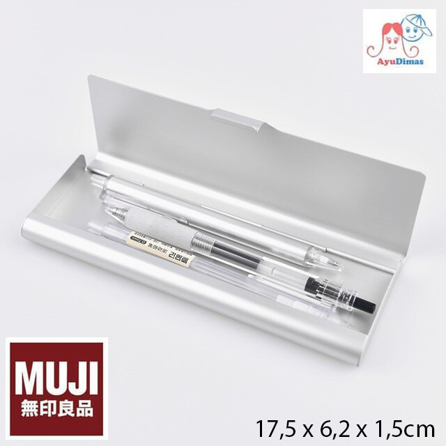 

MUJI - ALUMUNIUM PENCIL CASE - KOTAK / TEMPAT PENSIL