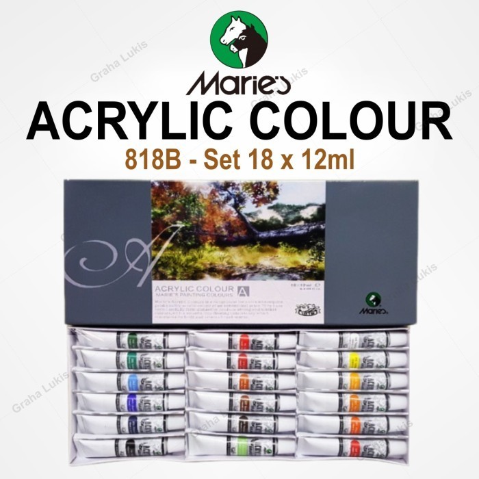 

CAT AKRILIK MARIES ACRYLIC COLOUR SET 18