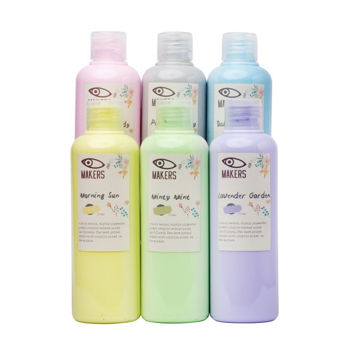 

MAKER'S ACRYLIC PAINTS - PASTEL COLORS FOR CERAMIC, POURING & FABRIC