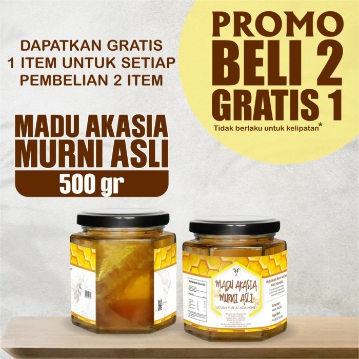 

IBEX Acacia Honey with Honeycomb / 100% Pure & Natural Honey 500gr