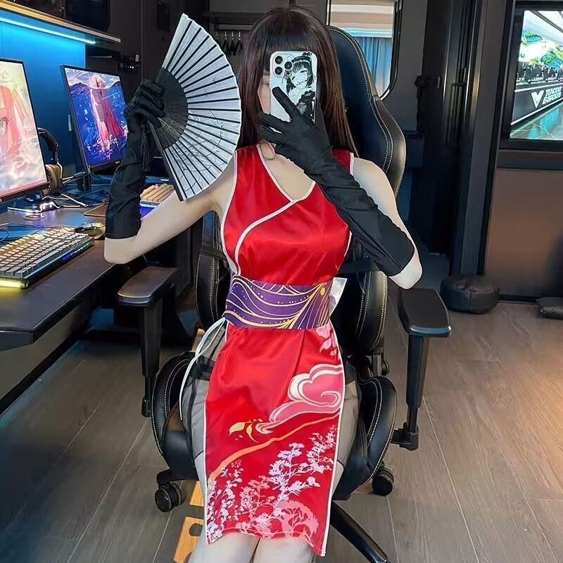 Sexy Uniform Mai Shiranui Hanfu Two-Dimensional Cheongsam