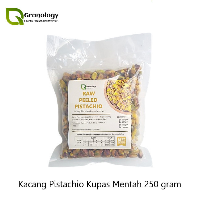 

Kacang Pistachio Kupas Mentah / Raw Peeled Pistachio (250 gram)