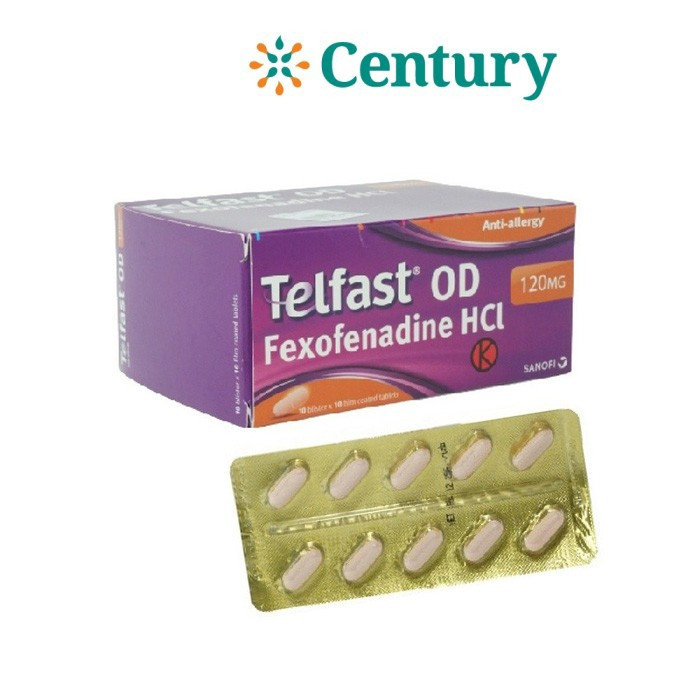 TELFAS OD 120 MG / FEXOFENADINE / RHINITIS / FLU / ALERGI