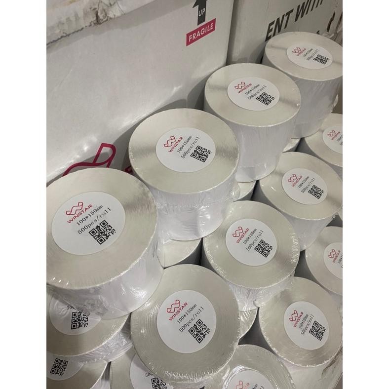 

Am67 Kertas Thermal Sticker/Label sticker thermal 100 x 150 MM Barcode UK A6 Murah Viral