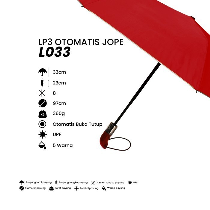 Payung Lipat Jope Otomatis Jope Umbrella