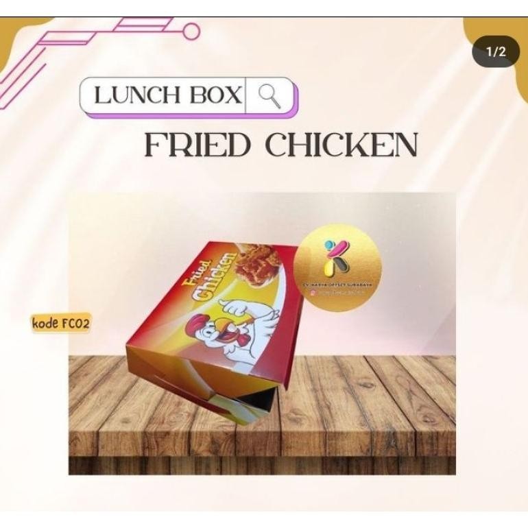 

TERLARIS Box Fried Chicken motif isi 50/Dus fried chicken/kerdus fried chicken/Box ayam goreng/kemasan fried chicken ti-17