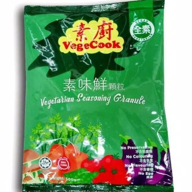 

READY STOCK BUMBU VEGECOOK VEGETARIAN SEASONING GRANULE 500 GR ( VEGAN VEGETARIAN !!!!!