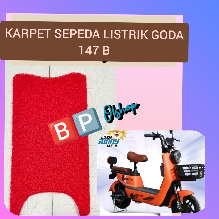 Karpet Sepeda Motor Listrik Goda Golden Sunny Gd 147 B Serabut Bihun