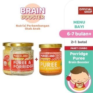 Pureeland Paket Hemat Baby Porridge Dan Baby Puree / Bubur Bayi