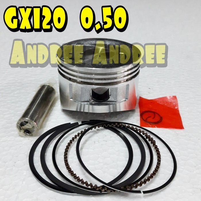 Produk Unggulan] GX-120 050 Seher Piston Ring Pen Circlip Honda GX120 GX-120 size 0.50