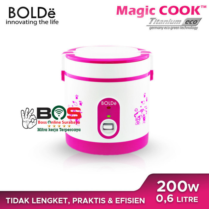 Magic Com Rice Cooker Mini 0.6Liter Traveling Bolde Titanium Eco