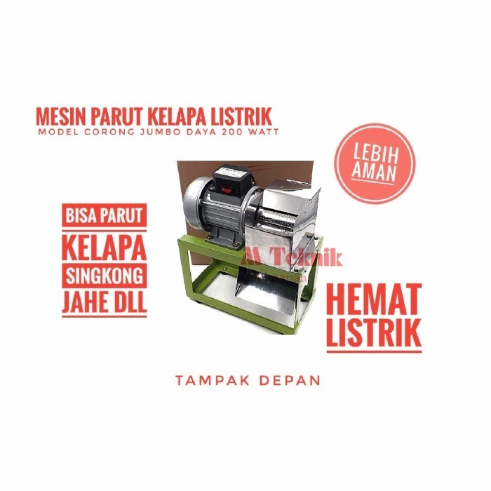 Mesin Parut Kelapa Bison Model Corong Jumbo Parutan Listrik Serbaguna