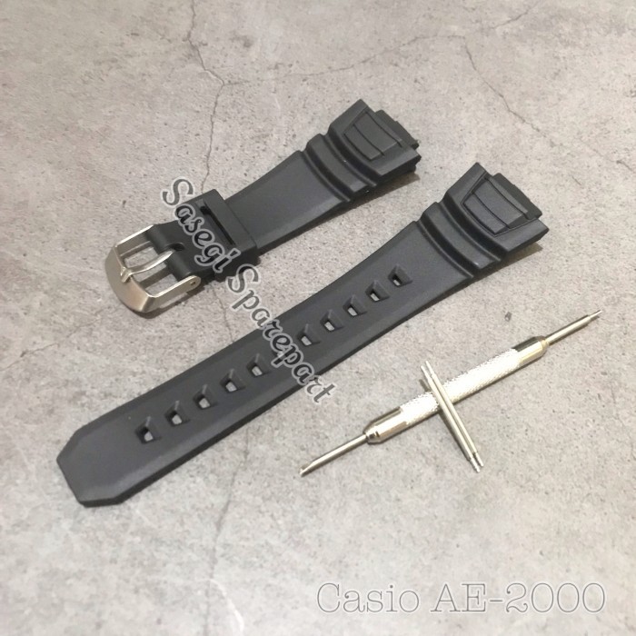 STRAP TALI JAM TANGAN CASIO AE2000W CASIO AE 2000 W AE2000W PREMIUM BARU