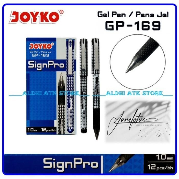 

Pulpen Joyko GP169 1,0 mm Pen Joyko Sign Pro Pulpen Tanda Tangan Import