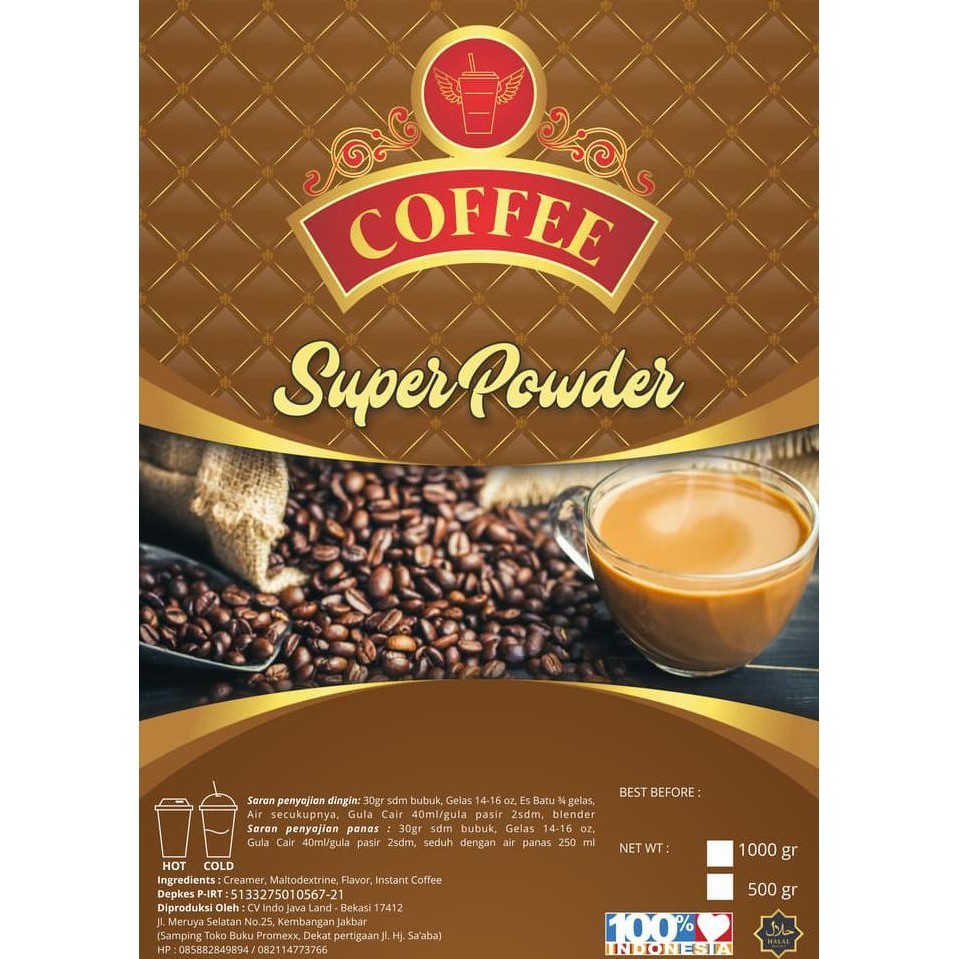 

Coffee Bubuk Numan Kiloan Coklat Javaland 1Kg