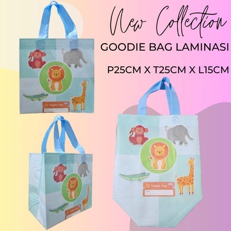

BISA COD Goodiebag ulang tahun 25x25x15 DINO[Lusinan isi 12pcs] - tas ulang tahun baby dino vb-8