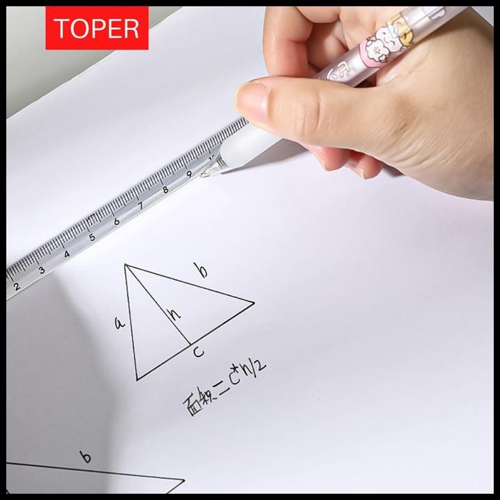 

DISKON PENGGARIS SEGITIGA TRANSPARAN PUTIH ESTETIK AESTHETIC 15CM 20CM !!