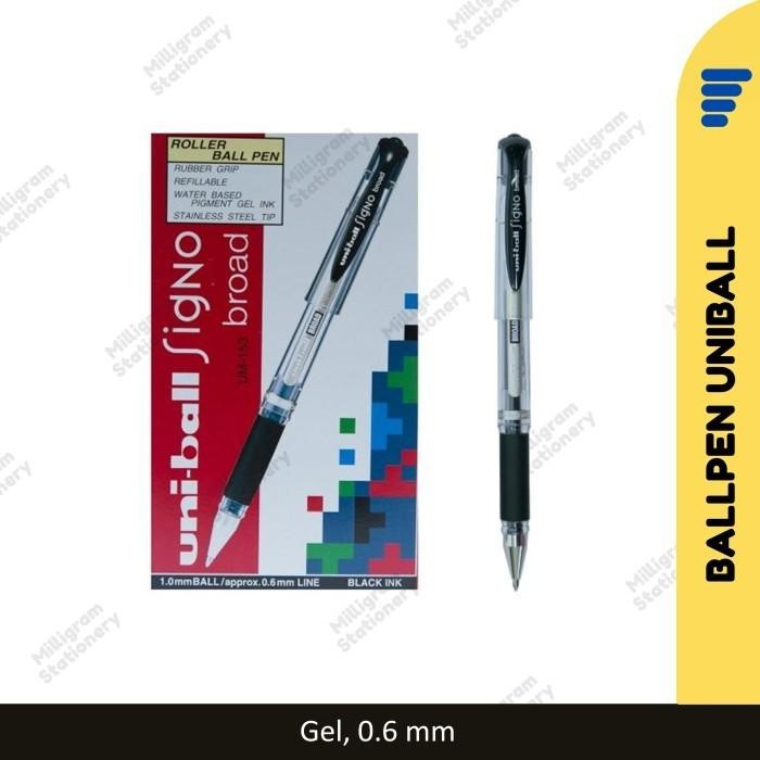 

Pulpen Tanda Tangan Uniball Signo Broad UM-153/ Signature Pen 0.6 mm Import