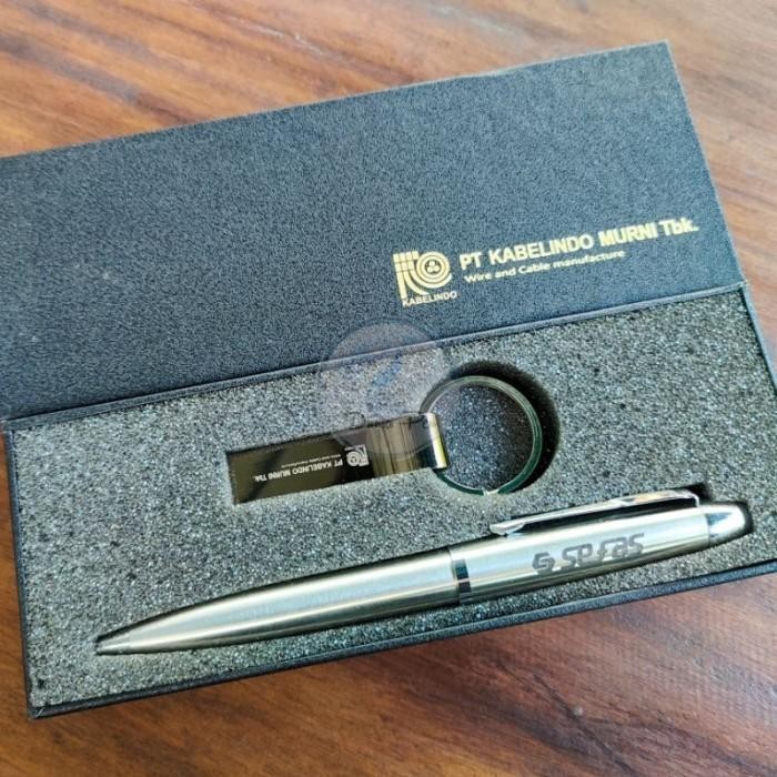 

Seminar Kit Pen + USB Custom, Giftset Elegan, Hampers Profesional Kado Import