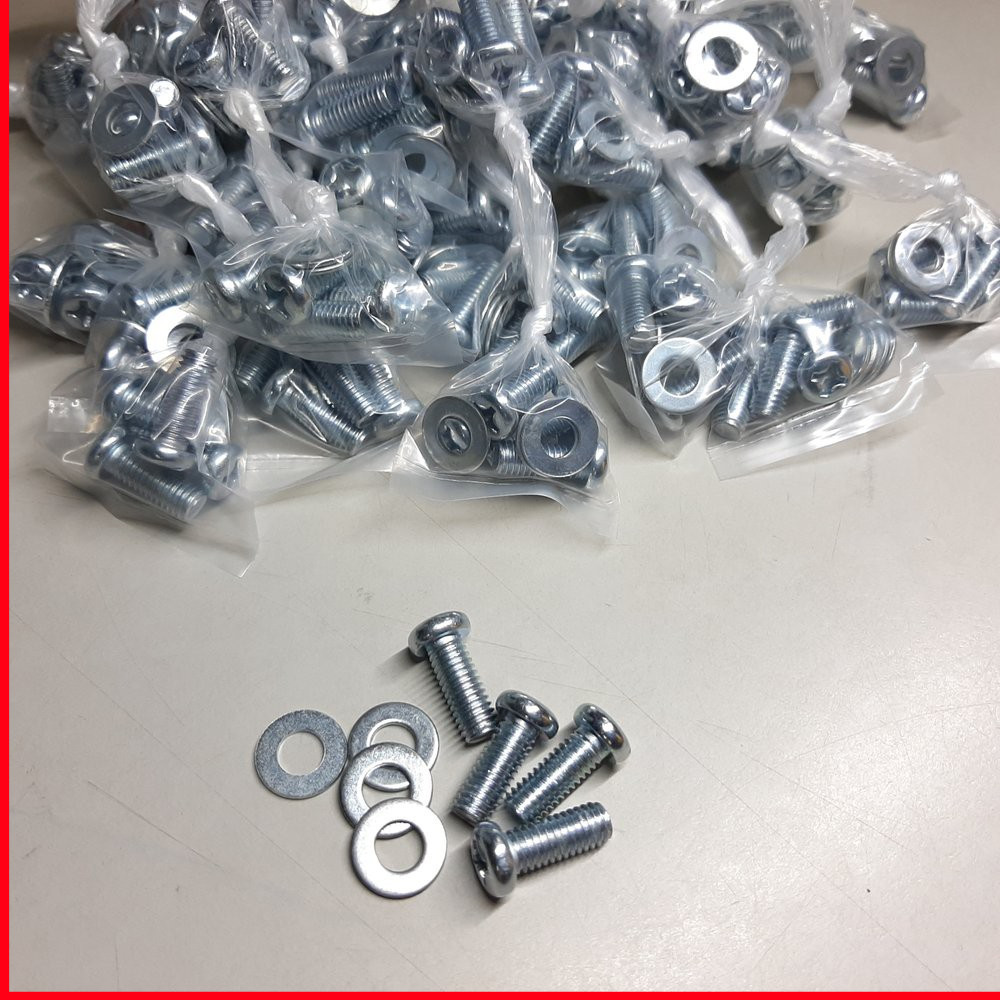 Baut Dan Ring 10 Obeng Panjang 2 Cm - Baut Tutup Mesin Transformer