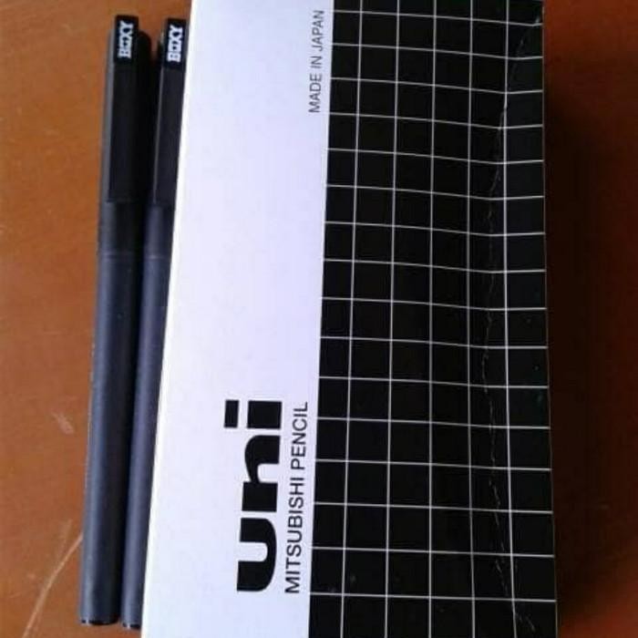 

UNI-BALL. ALAT TULIS/PENA GEL 0.5mm. UB-105 BOXY. - Hitam Import