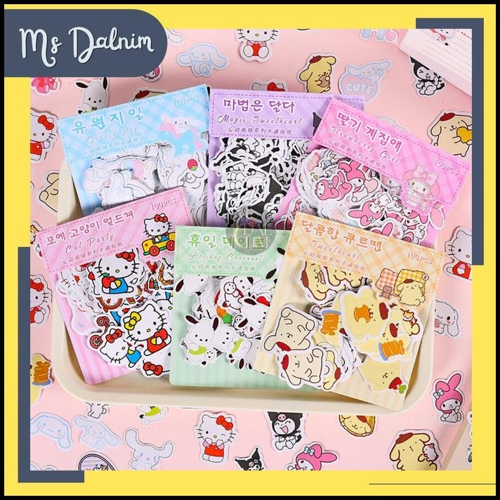 

TERBARU STIKER SANRIO 100 PCS PACK AESTHETIC PREMIUM MATTE ART PAPER - ST166 !!!!!