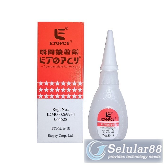 

Lem Casing Etopcy CYanoacrylate Adhesive Glue Sparepart Teknisi HP