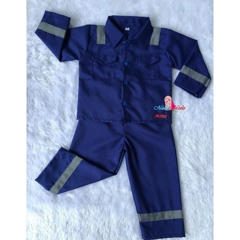 New Baju Anak Kostum Wearpack Pln Kostum Photobooth Bayi Stelan Baju Pln Baju Safety Anak Stok Terba