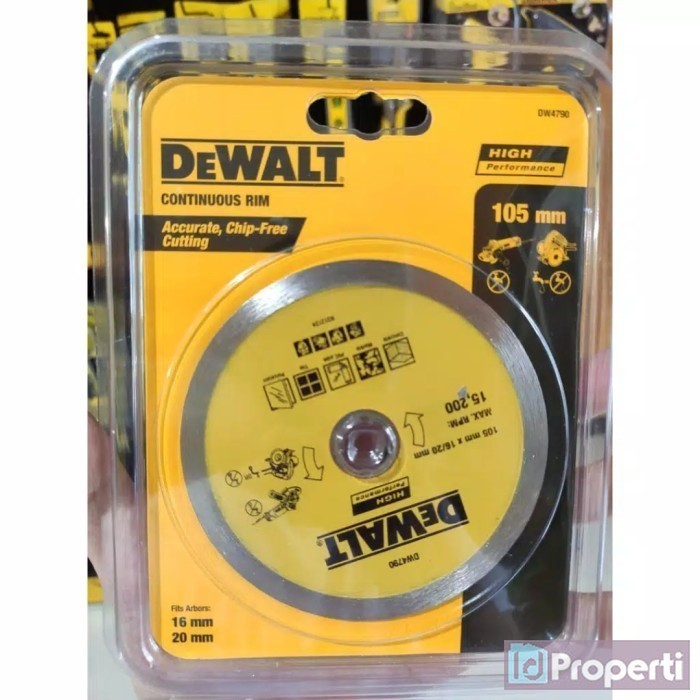 Dewalt DW4790 Mata Gerinda Potong Marmer Granit Keramik 4inch 105mm