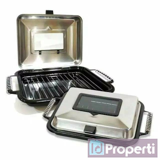 Maspion CRYSTALOVEN Oven Pemanggang Ikan Ayam Daging Kue Tutup Kaca
