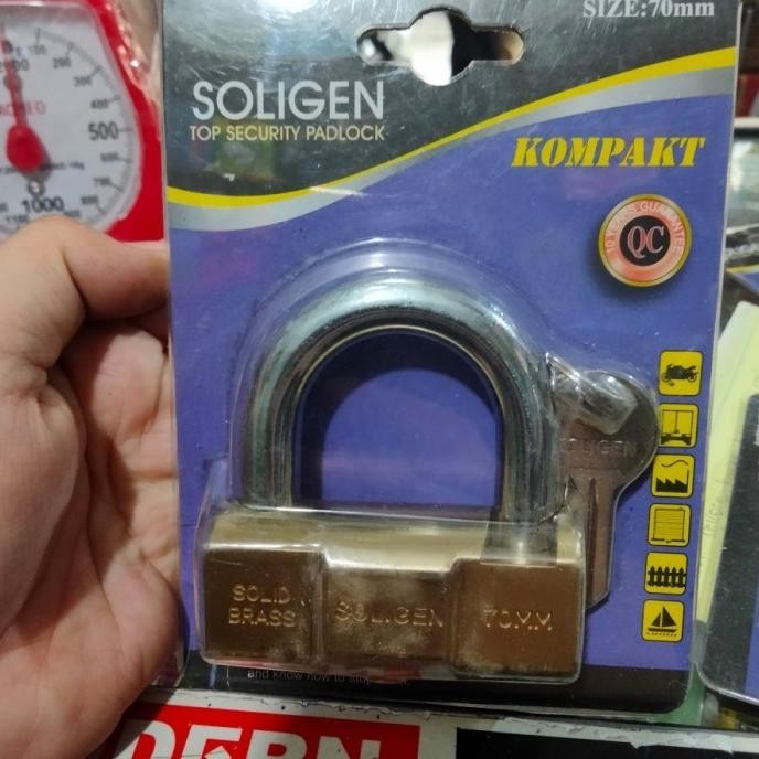 Gembok Bulat Soligen ukuran 70mm