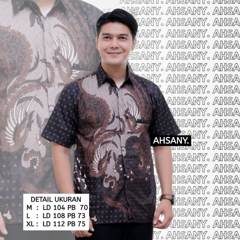 Batik Pria // Batik Pria Lengan Pendek Halus Terbaru motif Cocok Seragam nikah Keluarga Hajatan