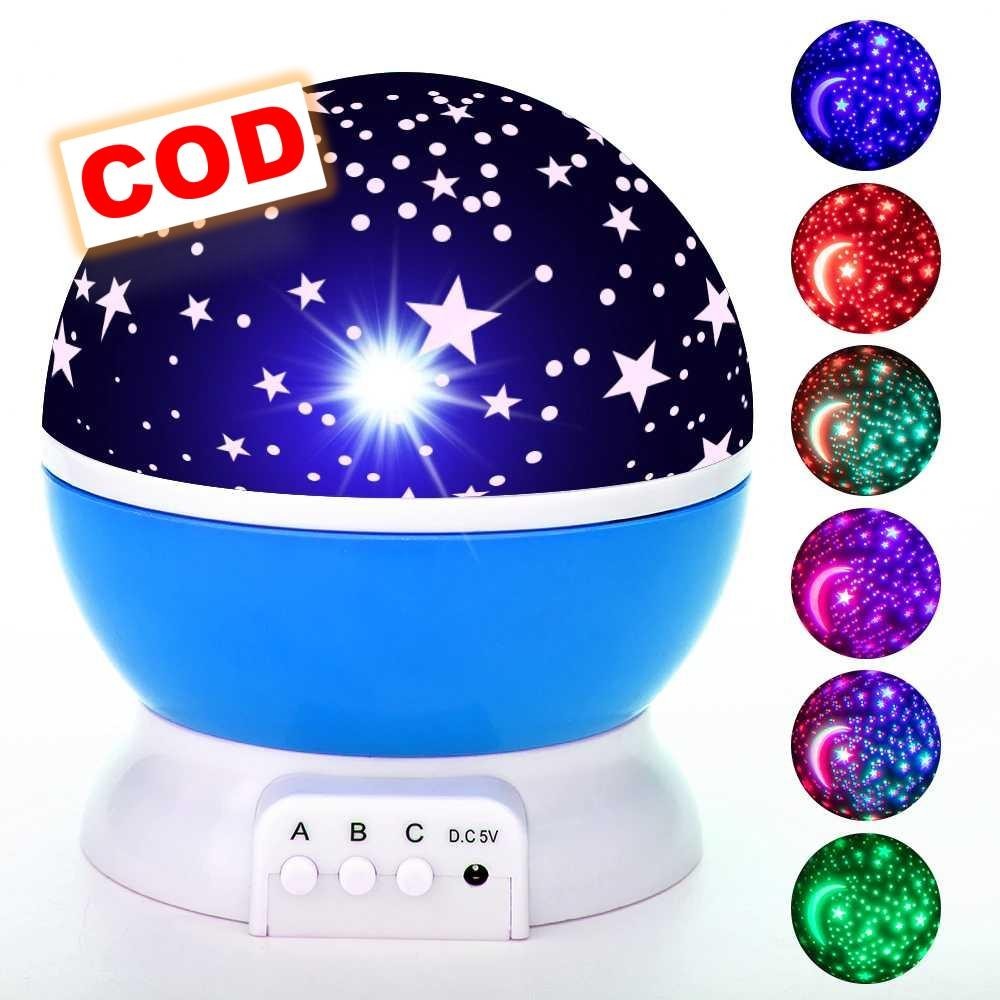 Lampu Tidur Proyektor Bintang RGB 5V Dekorasi Kamar Aesthetic