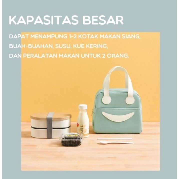 Tas Bekal Smiley / Lunch Bag Smiley Multifungsi